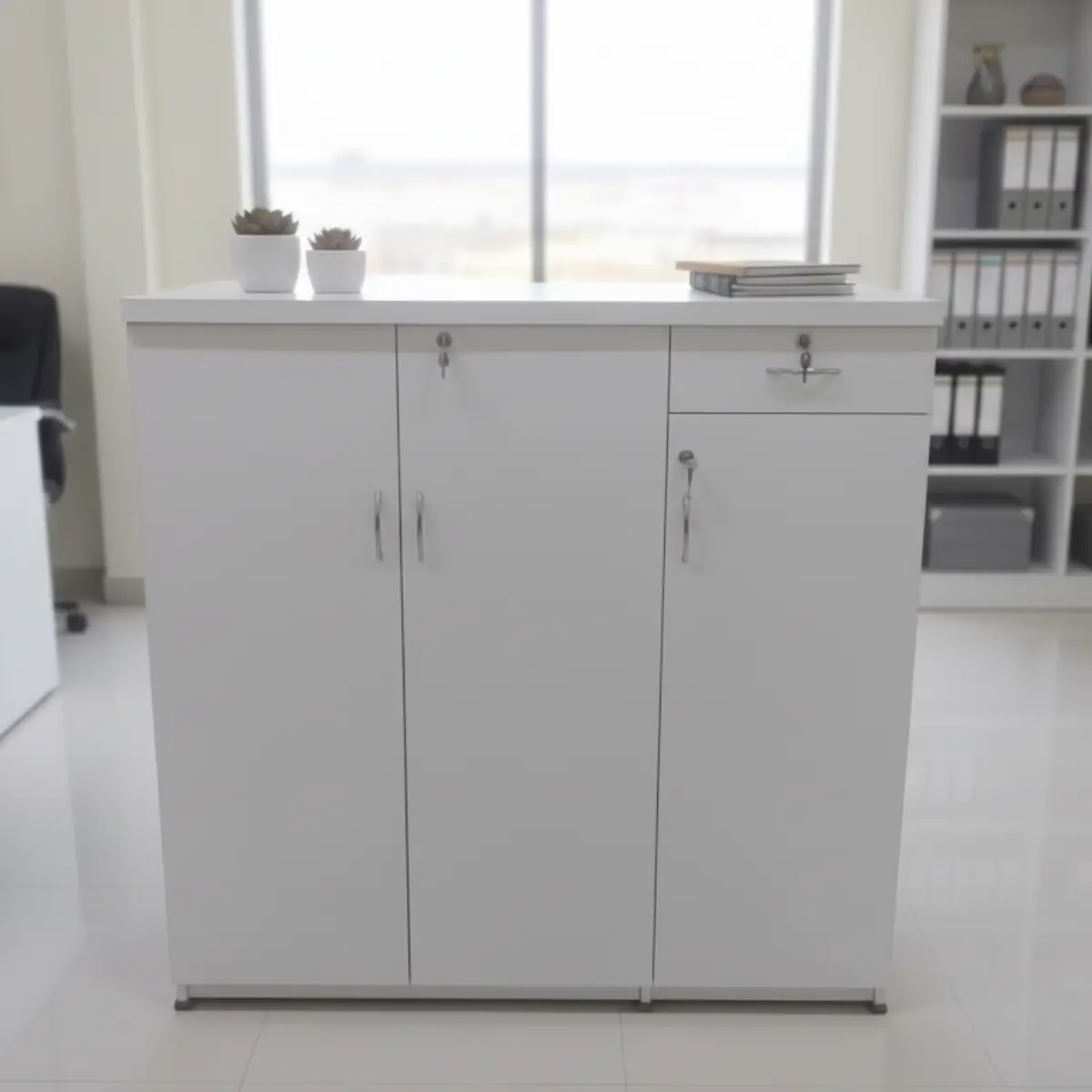 3 Door Office Storage Cabinet with Lock cabinet storage